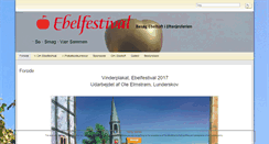 Desktop Screenshot of ebelfestival.dk